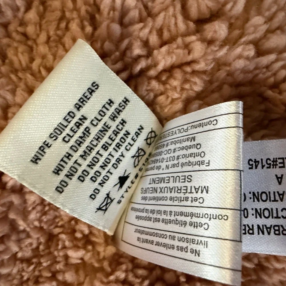Urban Republic Black‎ Raincoat Pink Sherpa Lined Hooded Parka Jacket Girls 6X